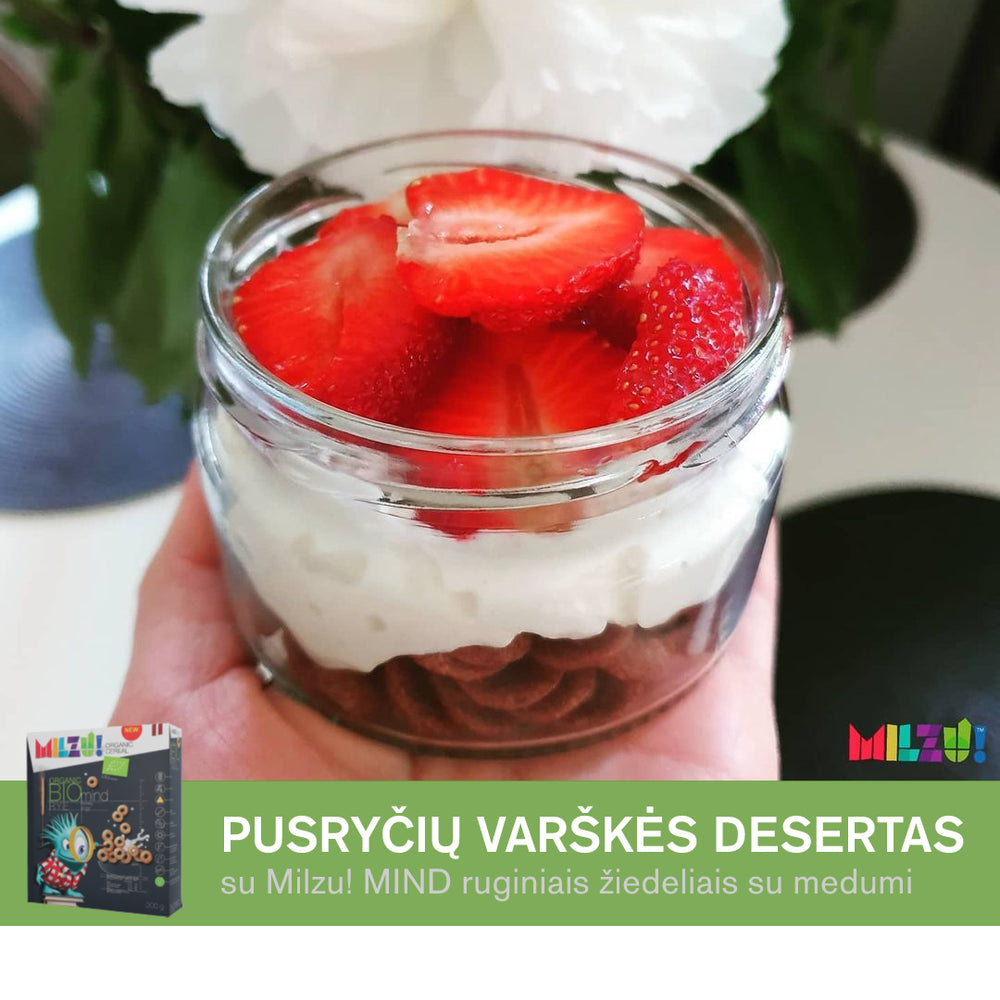 Pusryčių varškės desertas