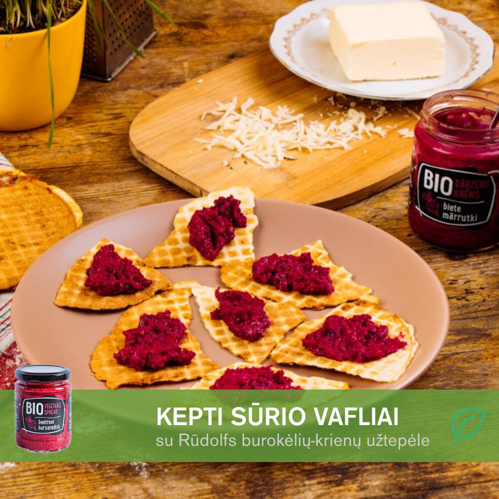 Kepti sūrio vafliai