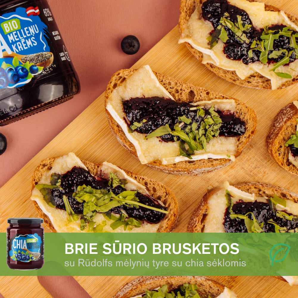 Brie sūrio brusketos