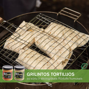 Grilintos tortilijos su sūriu