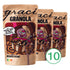 Granola vaikams Graci TRIPLE CHOCOLATE, 10 vnt.